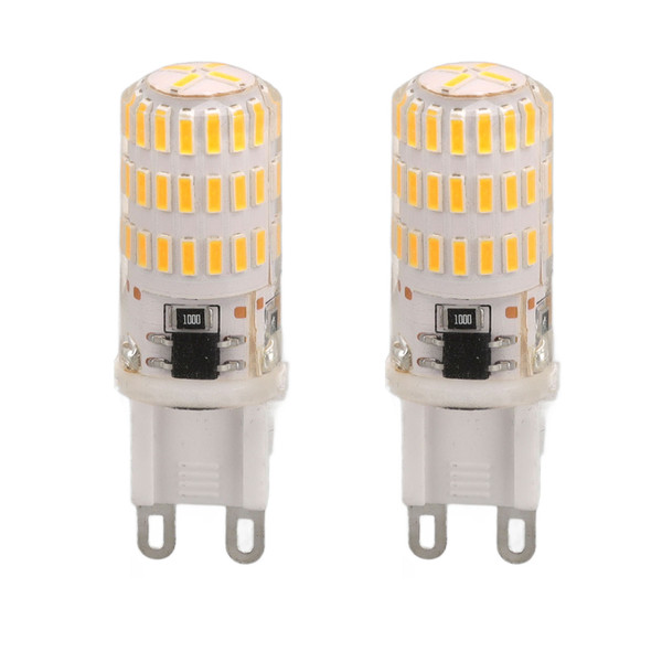 2 Pcs G9 LED Bulb 3W 3000K 46 LEDs Warm White Dimmable Flickering Free G9 LED Light Bulbs
