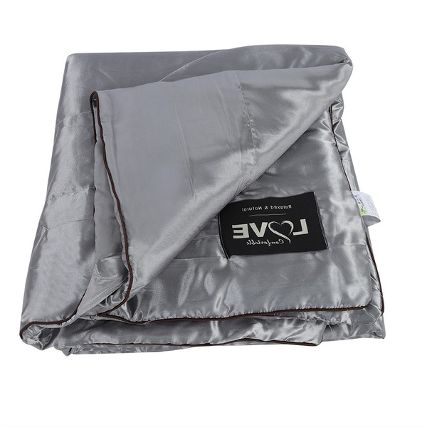 Washable Ice Silk Summer Air Conditioning Comforter Quilt Blanket (L)