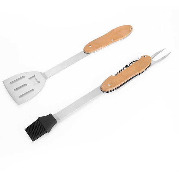 5 in 1 Function Multifunctional Detachable Barbecue Tool Folding BBQ Tool Set for Outdoor BBQ