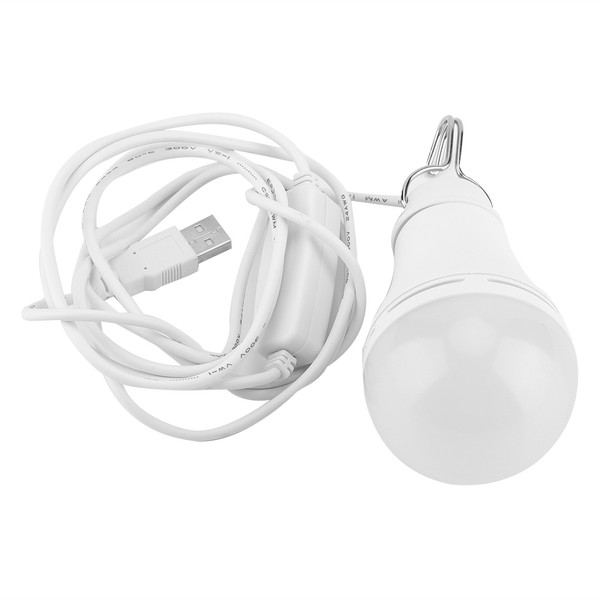 5V USB LED Bulb Light Emergency Lamp for Outdoor Camping Hiking Home Reading(10W)