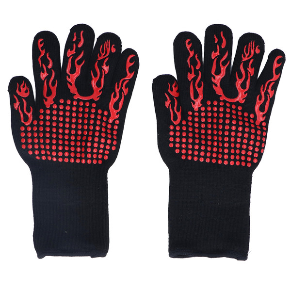 800 ℃ Heat Resistant Gloves Washable Insulation Fireproof Gloves for Outdoor BBQ Grilling