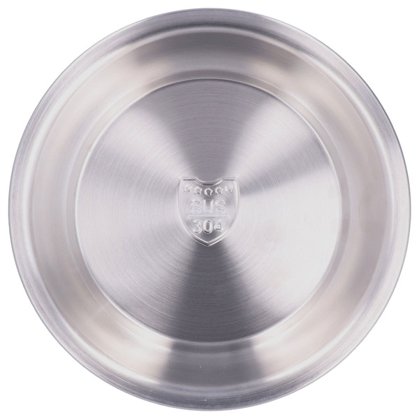 Stainless Steel Plate 304 Food Grade Material Stainless Steel Rounded Deepen Dish for Eating20cm/7.9in