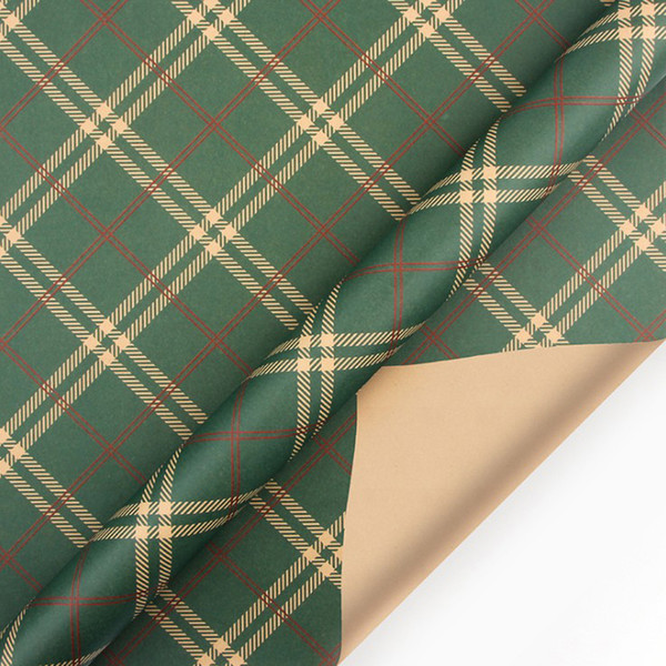 Christmas Gift Wrapping Paper Christmas Elements Collection Single Sided Wrapping Paper Decor for Birthdays Party Weddings Gift