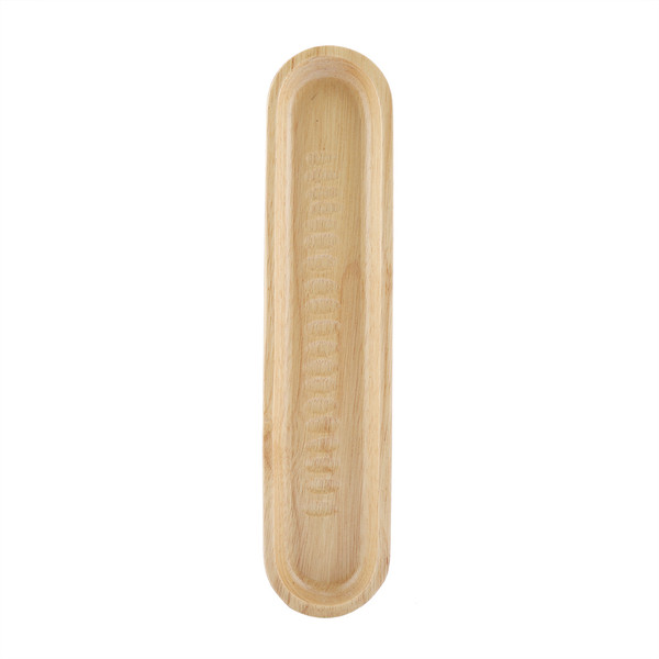 Elegant Ship Type Sushi Tray Snacks Desserts Wooden Serving Dish for Home Restaurant 27*6*2cm