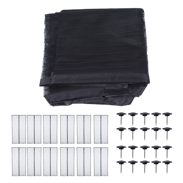 120x210cm Magnetic Polyester Black Insect Proof Door Curtain Single Anti Mosquito Insect ScreenPolyester Edge Covering