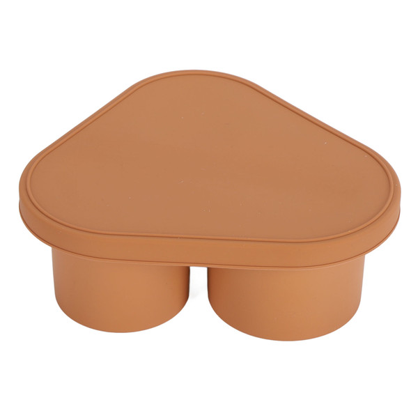 Cup Ice Cube Tray Silicone Easy Release Extend Cooling Time with Lid 3 Hollow Cylinder Ice Cube Tray for Home Bar