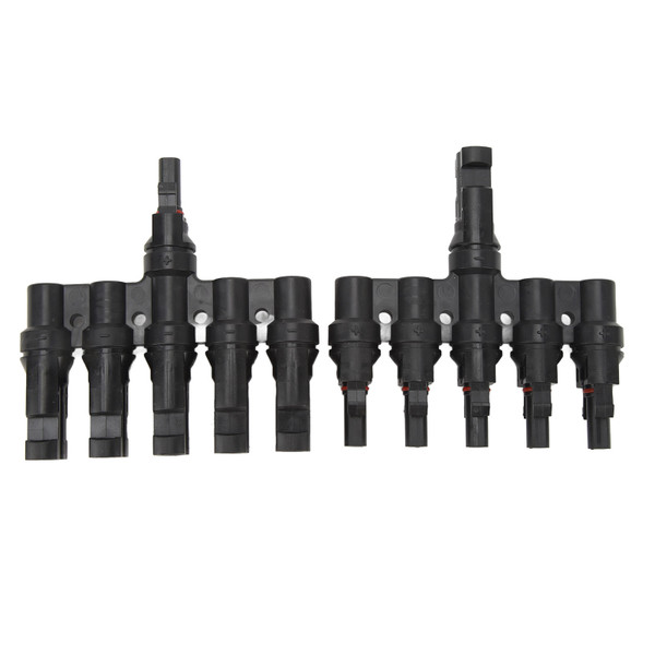 Solar T Branch Connector 1 to 5 PPO IP67 Waterproof Female Male Safety Protection Solar Panel Power Accessory