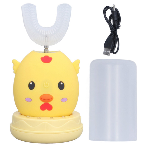 Kids Electric Toothbrush Automatic U Shaped Toothbrush with 3 Modes 360° Oral Cleaning for Boys and GirlsKids Aged 2‑6