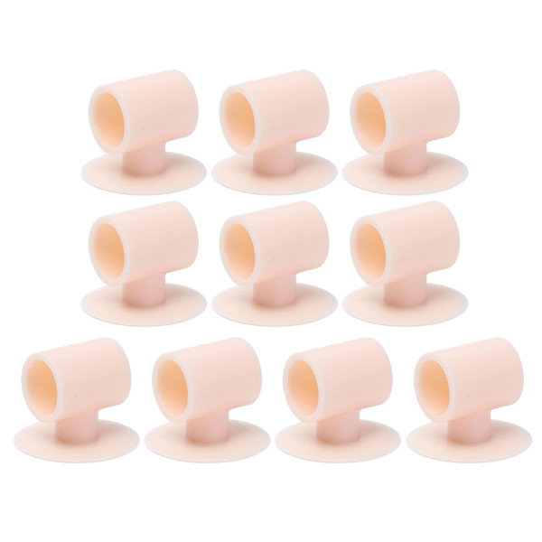 10 Pcs Silicone Anti Collision Door Knob Protectors Perforation Free Suction Door Knob Protective BumpersPink