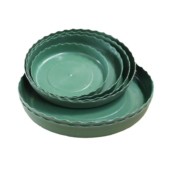 Plant Pot Gallon Pot PP Multifunctional Round Planting Seedling Transplanting Perforated Plastic Flower Pot Green Tray 2 Gallon 9.06x8.66x7.48in
