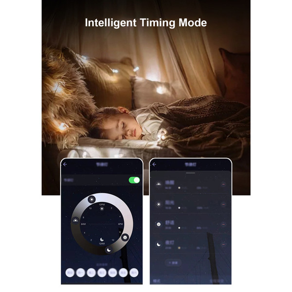 RGBCW Ceiling Lamp Full Color Dimming APP BT Remote Control Intelligent Voice Control Bedroom Round Ceiling Lamp