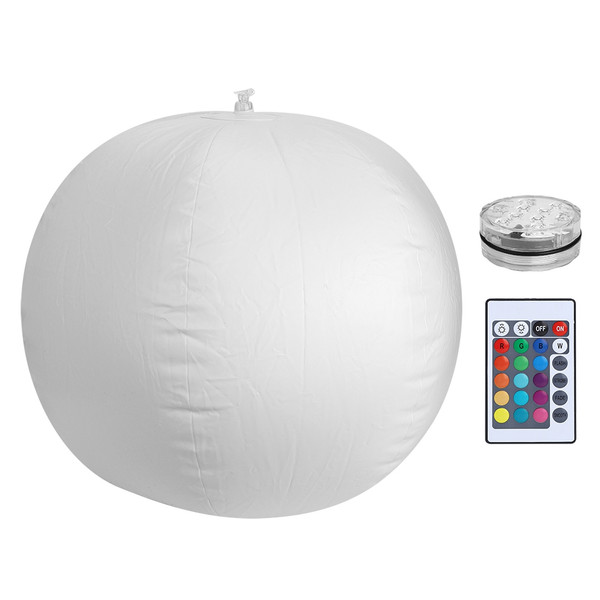 Waterproof Folding 10LED Chip Swimming Pool Floating Ball Light Remote Control Party Decoration