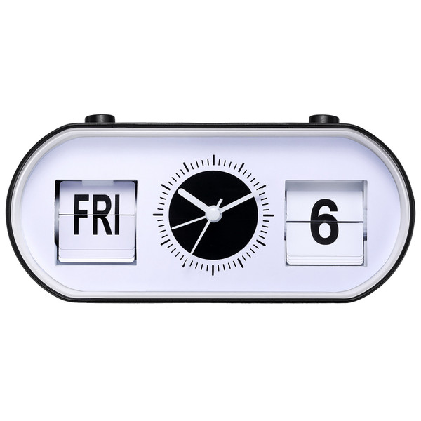 Manual Flip Alarm Clock Simple Silent Modern Calendar Function Desktop Alarm Clock for Home Decoration