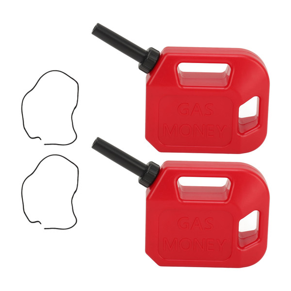 2pcs Gas Can Ornament Innovative Funny Decorative Gas Money Holder Ornament for Christmas Tree Decoration