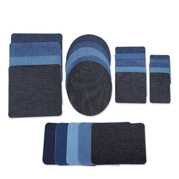 25Pcs Denim Cloth Patches Sewing Decoration Patch DIY Clothes Repairing