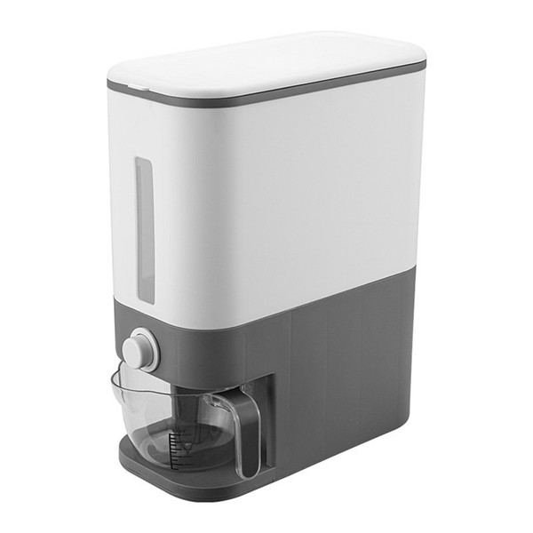 12KG Metering Rice Bucket Rice Storage Box Household Cereal Container Dry Food Dispenser