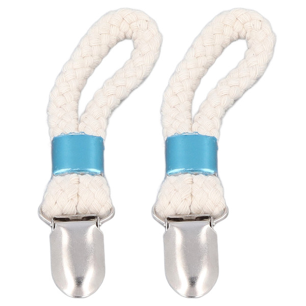 2PCS Cotton Rope Towel Clip Wear Resistant Towel Clips for Home Kitchen Bathroom Cupboards Hanging Towels