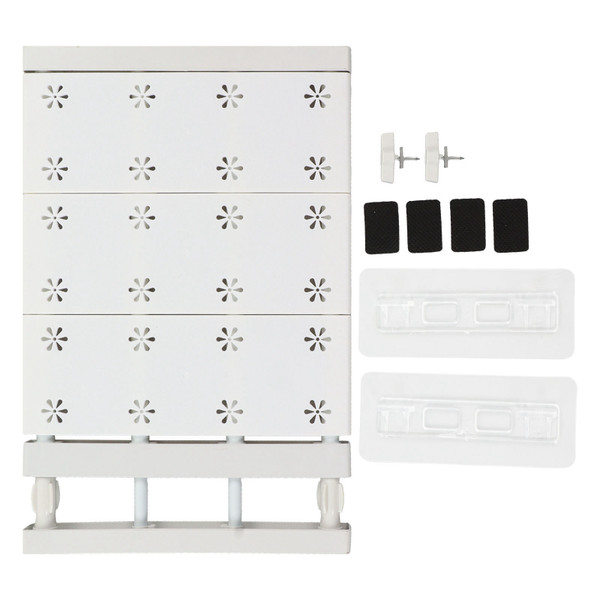 Wardrobe Partition Board Storage Extendable Rod Space Saving Layered Partition Board for Cabinet 15-23.6in