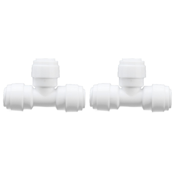2PCS Tee Quick Connecter Water Tube Fitting 100PSI Push in Fitting Push in Joint for Garden