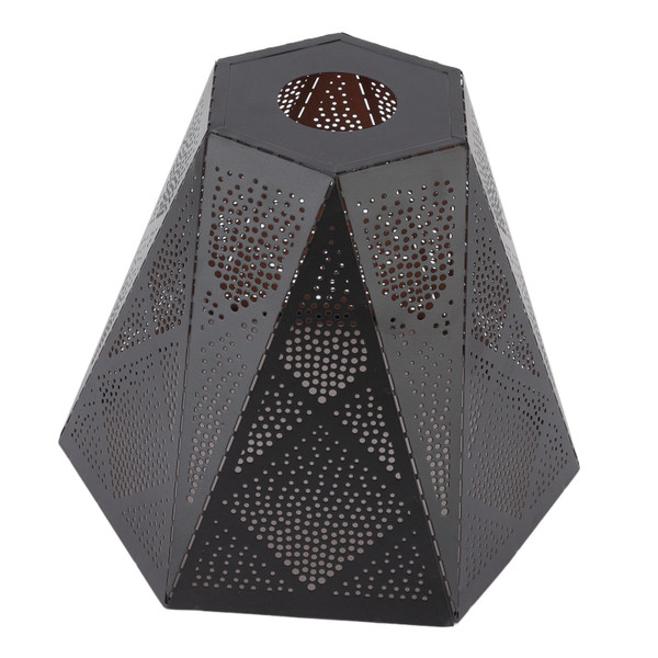Lamp Shade Wrought Iron Hollow Design Modern Style Corrosion Resistant Table Lamp Shade for E27 E26 Lamp Holder