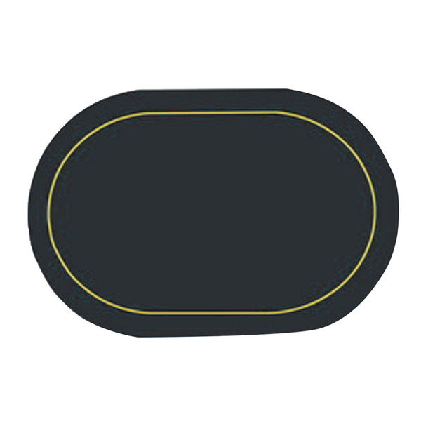 2Pcs Leather Oval Dining Food Mat Oil Proof Insulation Restaurant Table Home Hotel Non Slip Bowl Pad Placemat Black
