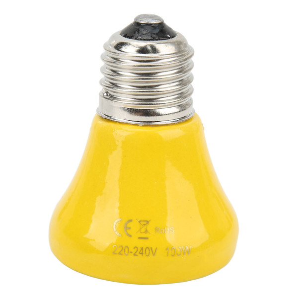 Ceramic Reptile Heat Lamp Bulb Mini Infrared Heat Ceramic Amphibian Heating Lamp for Lizards Reptiles 220V‑240V