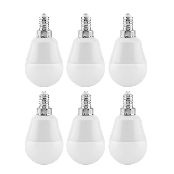6pcs E12 5W LED Bulb Warm White Light Candelabra Daylight AC85V‑265V