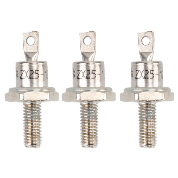 3PCS Rectifier Diode Spiral 25A Iron High Hardness Spiral Rectifier Module Replacement for Generator Anode