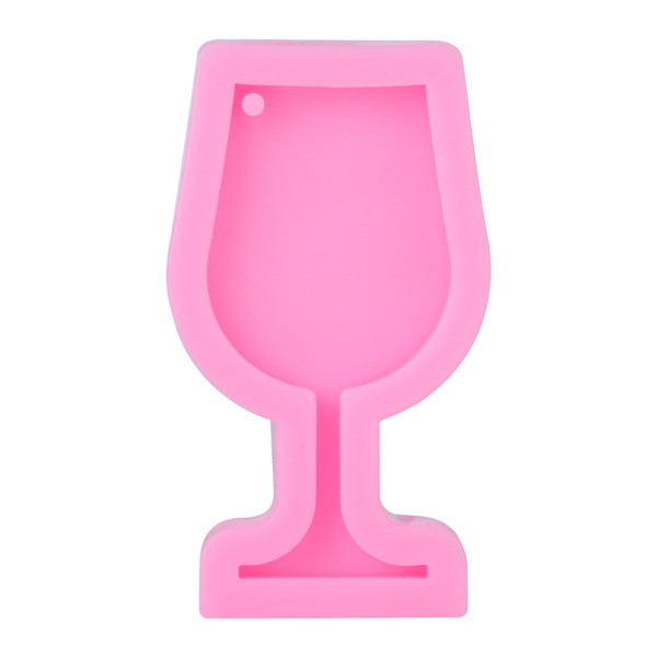 Clay Molds Food Grade Silicone Nontoxic Odorless Wine Cup Shape Fondant Mold for Mini Candies Chocolate