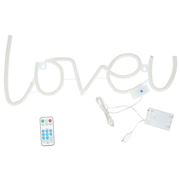 LOVEU Neon Light LED Colorful Neon Signs for Home Decoration Proposing Holiday DecorationPurple Light