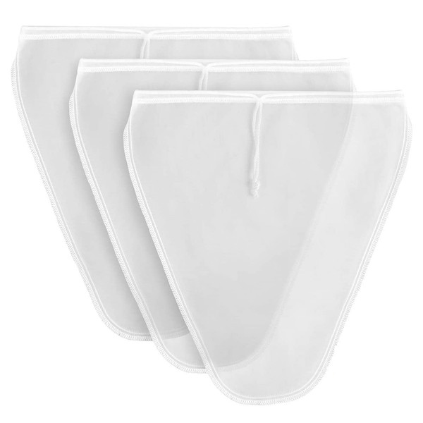 3pcs Filter Bags Nut Milk Bag Strainer Cloth Fine Mesh Juice Filter Bag for Production Vegan Nut Milk Almond Milk