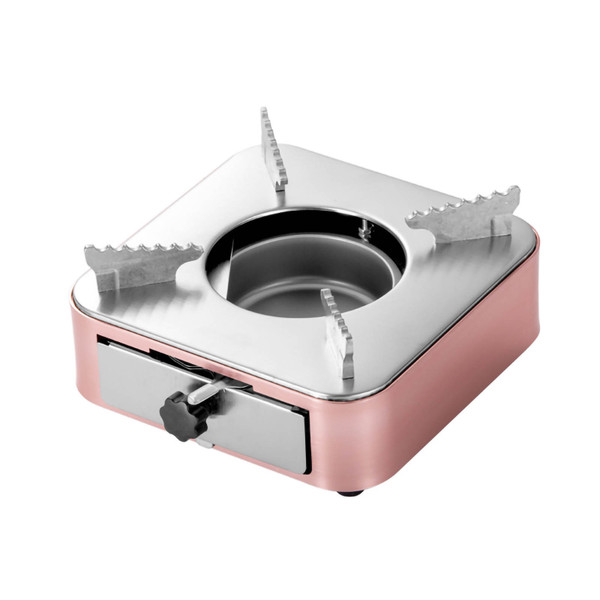 Alcohol Stove Drawer Stainless Steel Mini Portable Alcohol Stove for Home Outdoor Picnic Camping Rose Gold