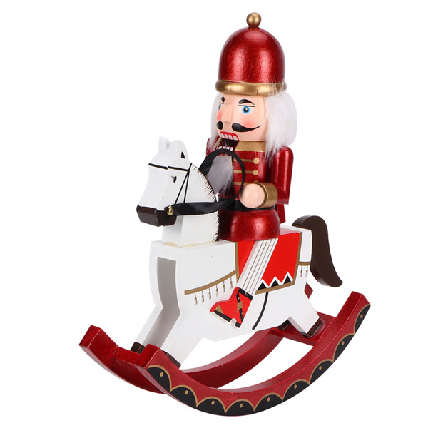 30CM Wooden Doll Puppet Ornaments Wood Crafts Festive Holiday Home Decor Gift
