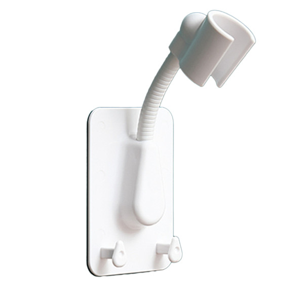 Shower Head Holder Punch Free Waterproof Strong Load Bearing Adhesive Adjustable Angle Handheld Showerhead Holder for Bathroom