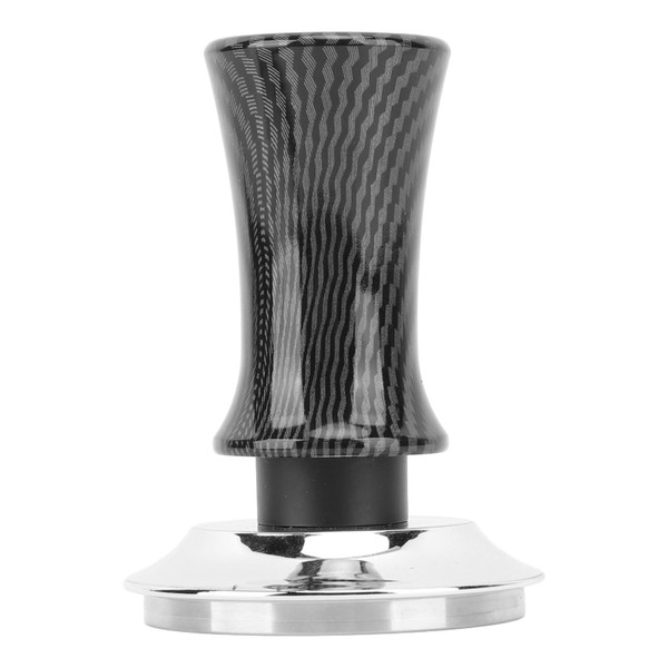 Stainless Steel Coffee Tamper 51mm Base Coffee Bean Press Coffee Powder Tamper with Balanced Spring Loaded for Home Thread