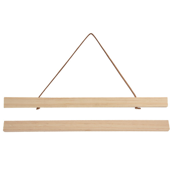 Wooden Poster Hanger DIY Magnetic Hanging Frame for Art/Prints/Canvas/Photos/Pictures/Artwork30x2.1CM