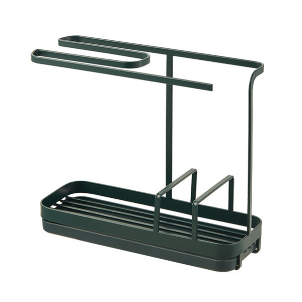 Sponge Holder Punching Free Stylish Sturdy Rustproof Durable Sponge Holder Rack for Kitchen Bathroom