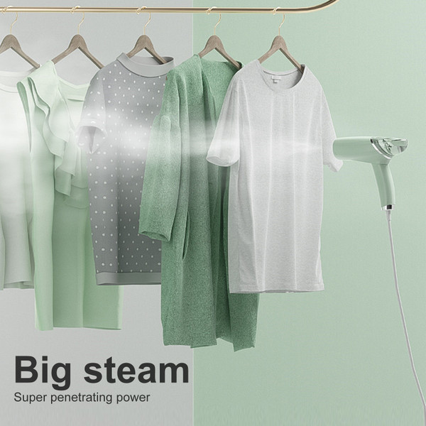 Handheld Steamer for Clothes Horizontal and Vertical Steaming 1000W 100ml Detachable Water Tank Fast Heat-up Foldable Handheld Fabric Steamer Wrinkles Remover with Brush for Garments