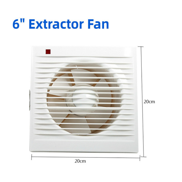 Ventilating Exhaust Extractor Fan For Bathroom Toilet Kitchen Window Home Wall 220V 6"