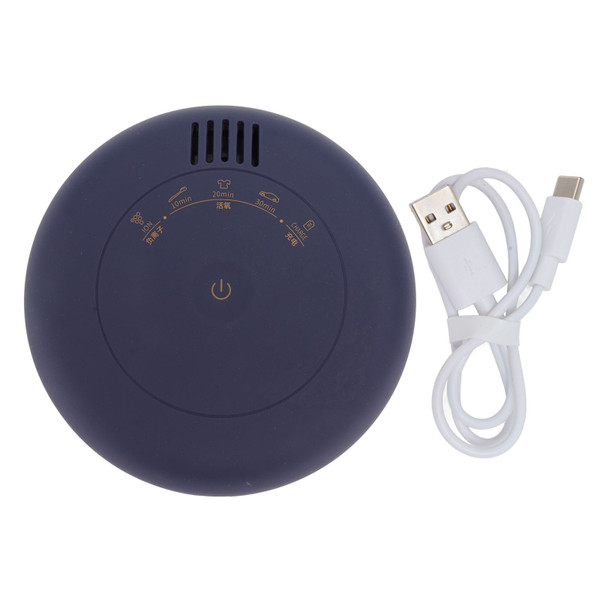 Mini Ozone Generator Deodorizer Air Purifier Refrigerator Cabinet Deodorant Purifier Household Multifunctional Ozone Machine Dark Blue