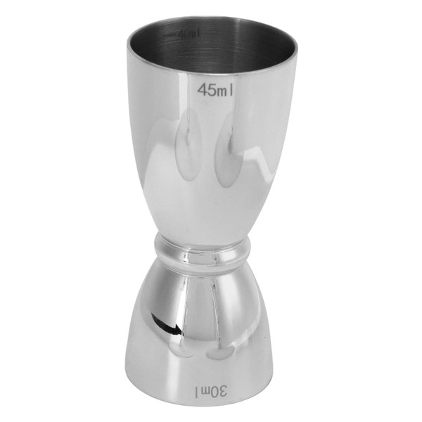 Stainless Steel Double Head Wine Measuring Cup Cocktail Wine Shaker Measure Cup for Bar Party Family Club Mirror Light U Shaped