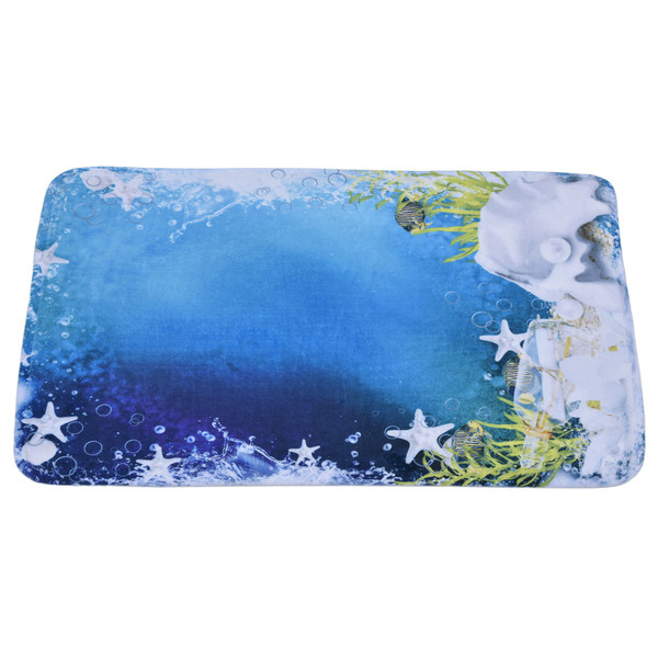 Household Bathroom Floor Carpet Static Electricity Prevention Anti Slip Flannel Mat50x80cm