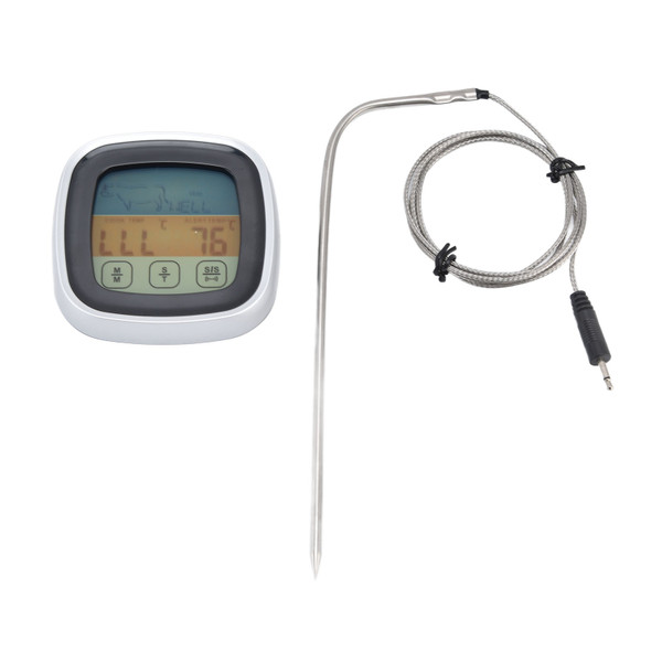 Digital Meat Thermometer Waterproof Stainless Steel Food Thermometer with BBQ Temperature Probe for Cooking