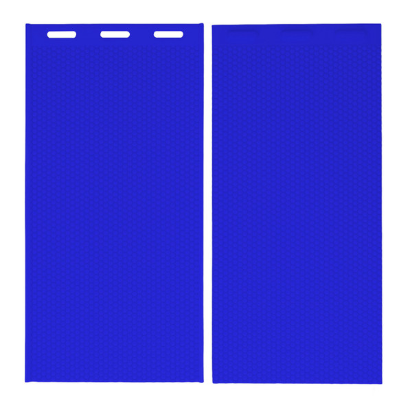 2PCS Beeswax Sheet Mold 5.4mm Reusable Silicone Beeswax Mold Foundation for Bee Keeping 37.5x21CM Dark Blue