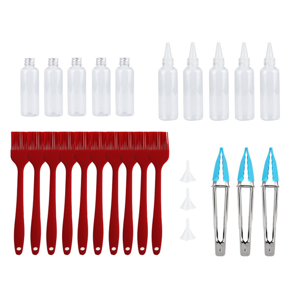 Grill Accessories Tools Set Oil Brush Clip Aluminium Cap Pot Tip Spout Pot Funnel Kit BBQ Tools