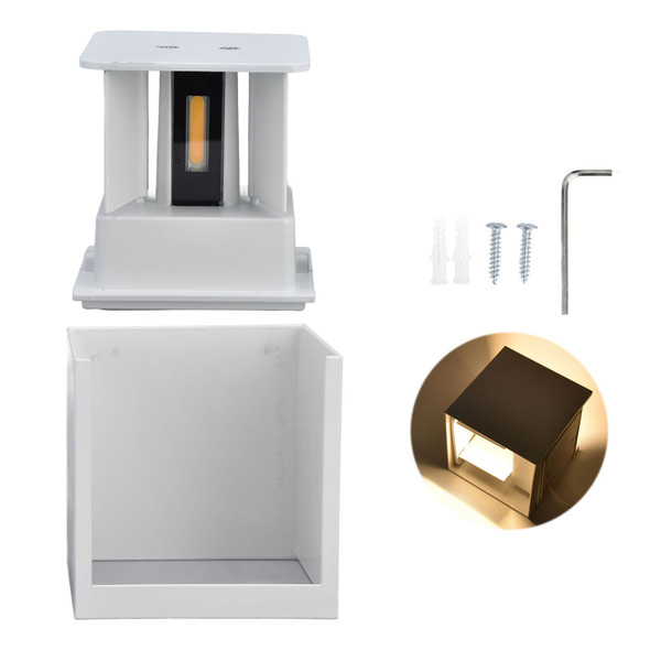 3.9in Wall Lamp Adjustable Light Angle Energy Saving Environmental Friendly LED Wall Lamp 85‑265V7W