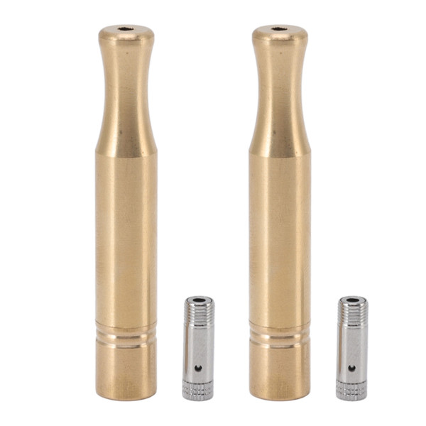 2 Sets Copper Cigarette Holder With Detachable Cigarette Filters 2.36in Smoking Tube for Men