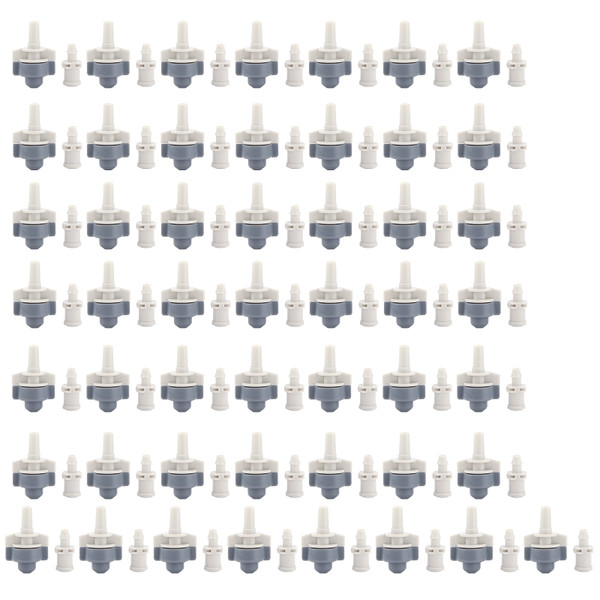 50Pcs Single Outlet Sprinkler with 50Pcs Inner Cone Large Single Hook Atomized Spray Irrigation