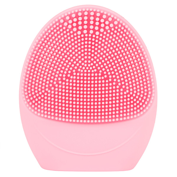 Electric Facial Cleansing Brush Waterproof Silicone Face Cleanser Vibrating Face BrushPink