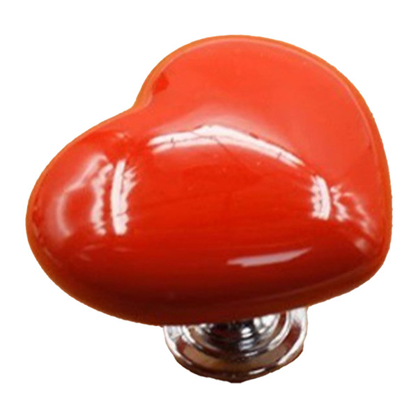 Toilet Button Pusher Heart Shaped Press Helper Tank Flusher Top Push Topper for Women Long Nail Red